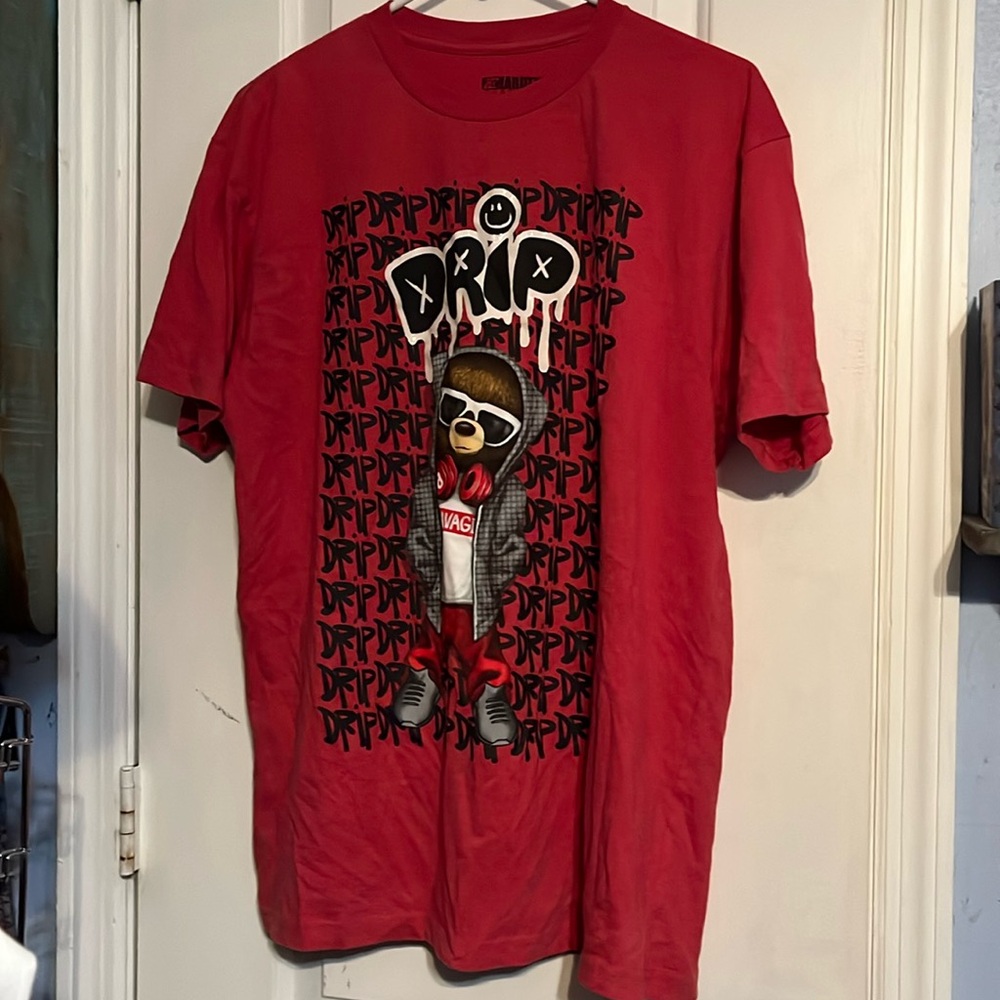 Hardten size Large DRIP red t-shirt. Gently worn
